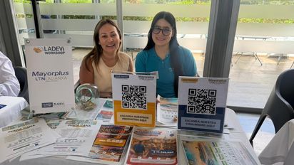 Mónica Marín Soto y Lina María Vela, Mayorplus LalianXa en el marco de Ladevi Workshop Medellín 2026-1.