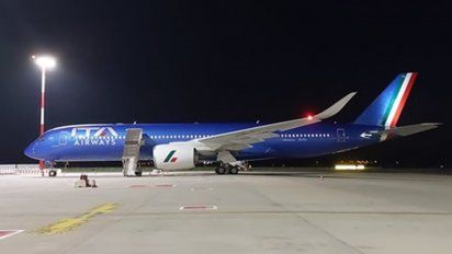 ITA Airways recibió su primer Airbus A350 flamante