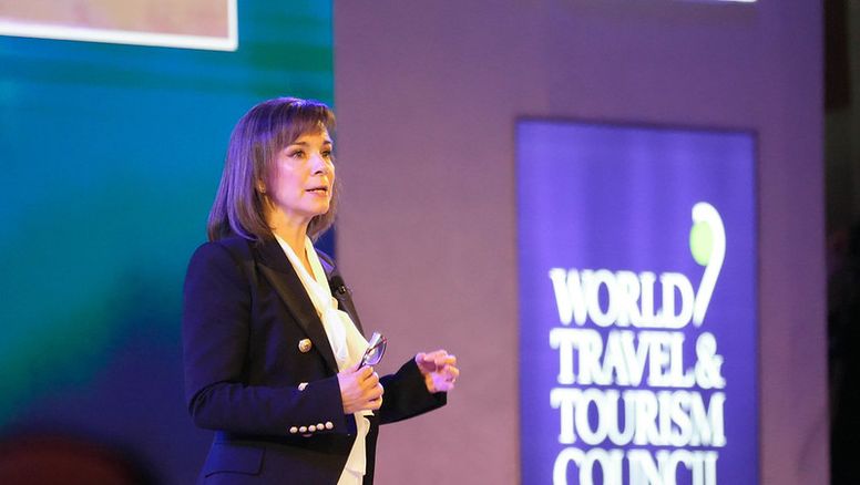 Julia Simpson, presidenta y CEO del Consejo Global de Viajes y Turismo (WTTC).