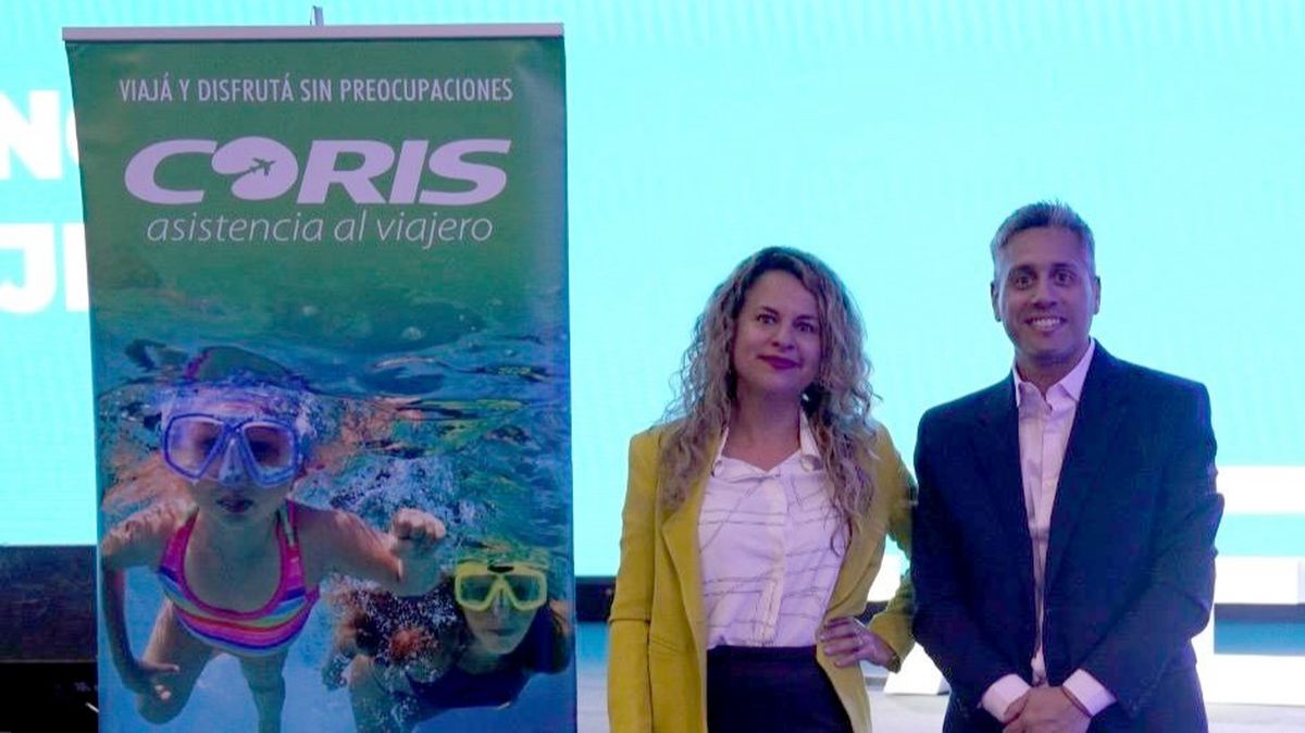 Coris: Silvana Carbonell, gerenta comercial Interior; y Leandro Cardozo, gerente comercial AMBA.