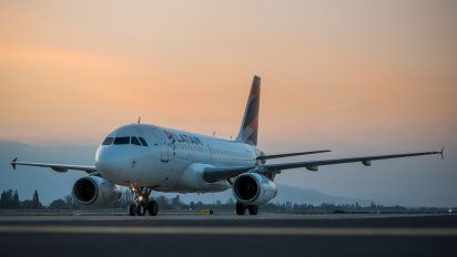 Uno de los Airbus A320 de Latam Airlines.