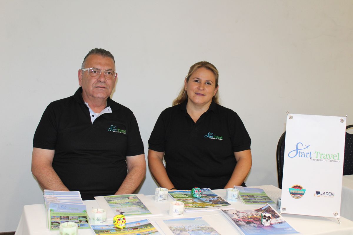 Juan Gonzalo Botero, ejecutivo comercial y Diana Patricia Gil, gerente general de Start Travel.