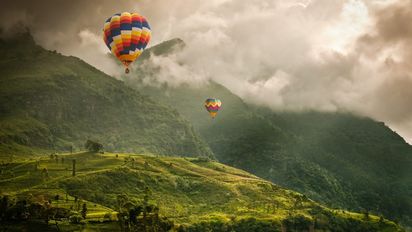 Colombia: experimenta la magia de volar en globo aerostático sobre paisajes espectaculares en diferentes rincones del país.