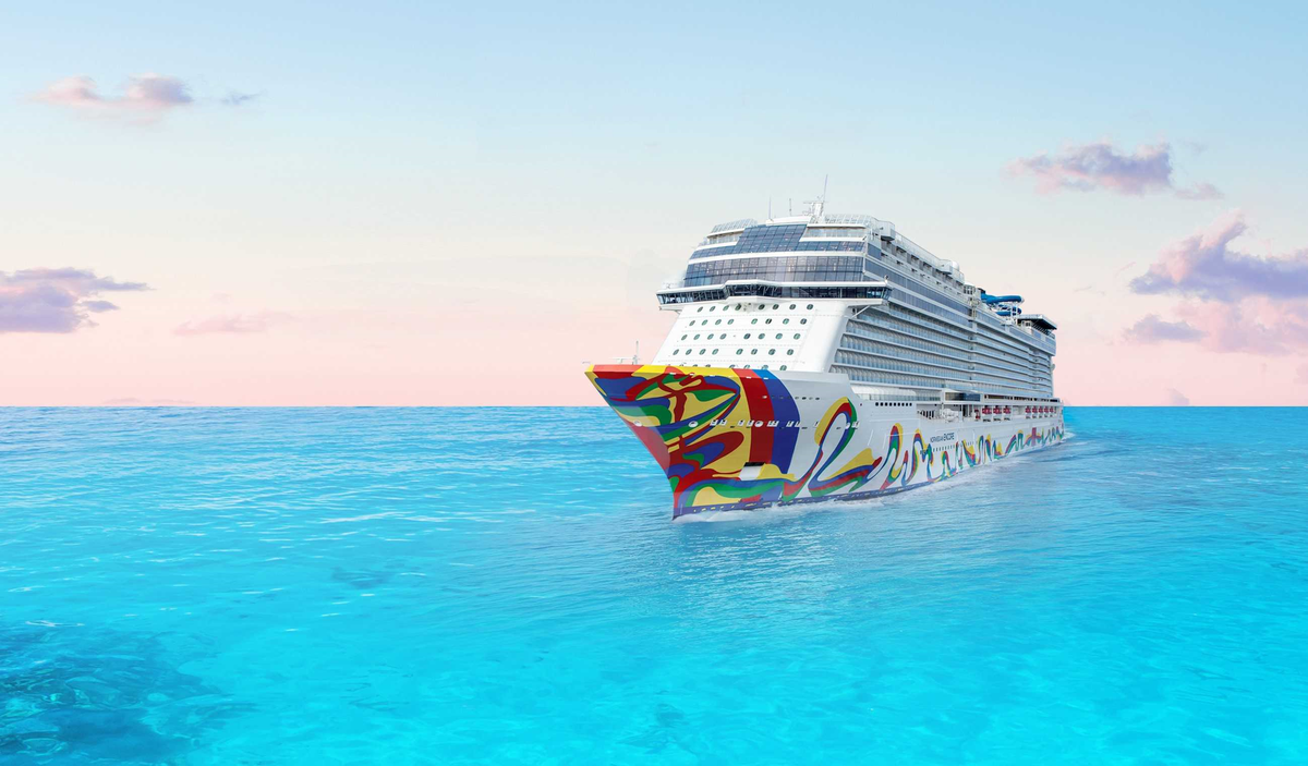 El Norwegian Encore, recientemente renovado y uno de los tantos barcos de la galardonada flota de Norwegian Cruise Line. El Norwegian Encore, recientemente renovado y uno de los tantos barcos de la galardonada flota de Norwegian Cruise Line.