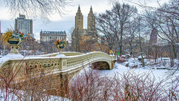 Imagen de la ciudad de Nueva York en Navidad.