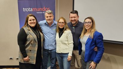 Lorena Belaunde, Douglas Suptitz,&nbsp;Maricarmen Hernández y Patricia Sánchez, unidos para presentar los destinos Brasil y Panamá.