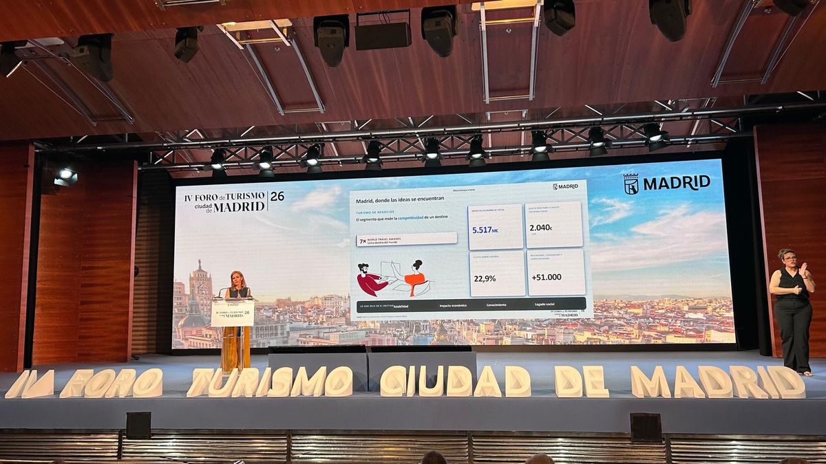 La concejala delegada de Turismo del Ayuntamiento de Madrid, Almudena Maíllo