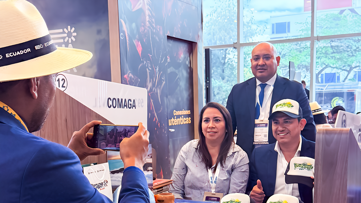 Comaga, Coordinación de Gads de la Amazonía y Galápagos, en la Vitrina Turística Anato 2025.