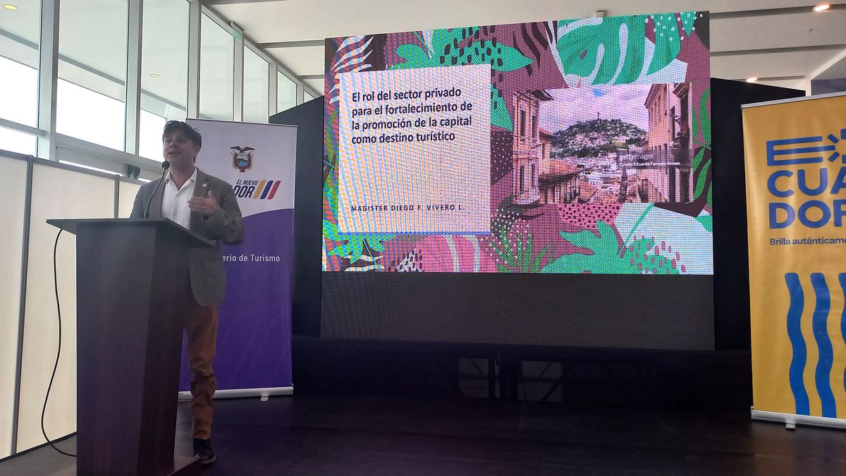Diego Vivero, directivo de Agrepi, en el evento de marca país.
