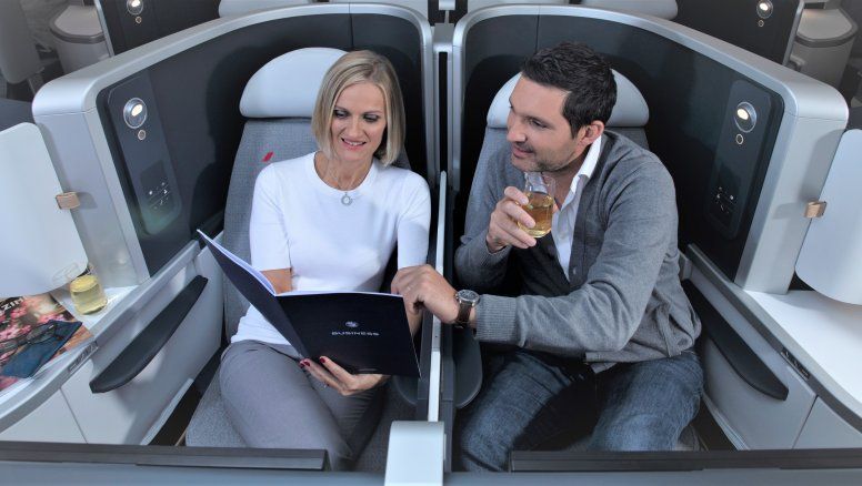 Alta calidad de los servicios a bordo de Air France.