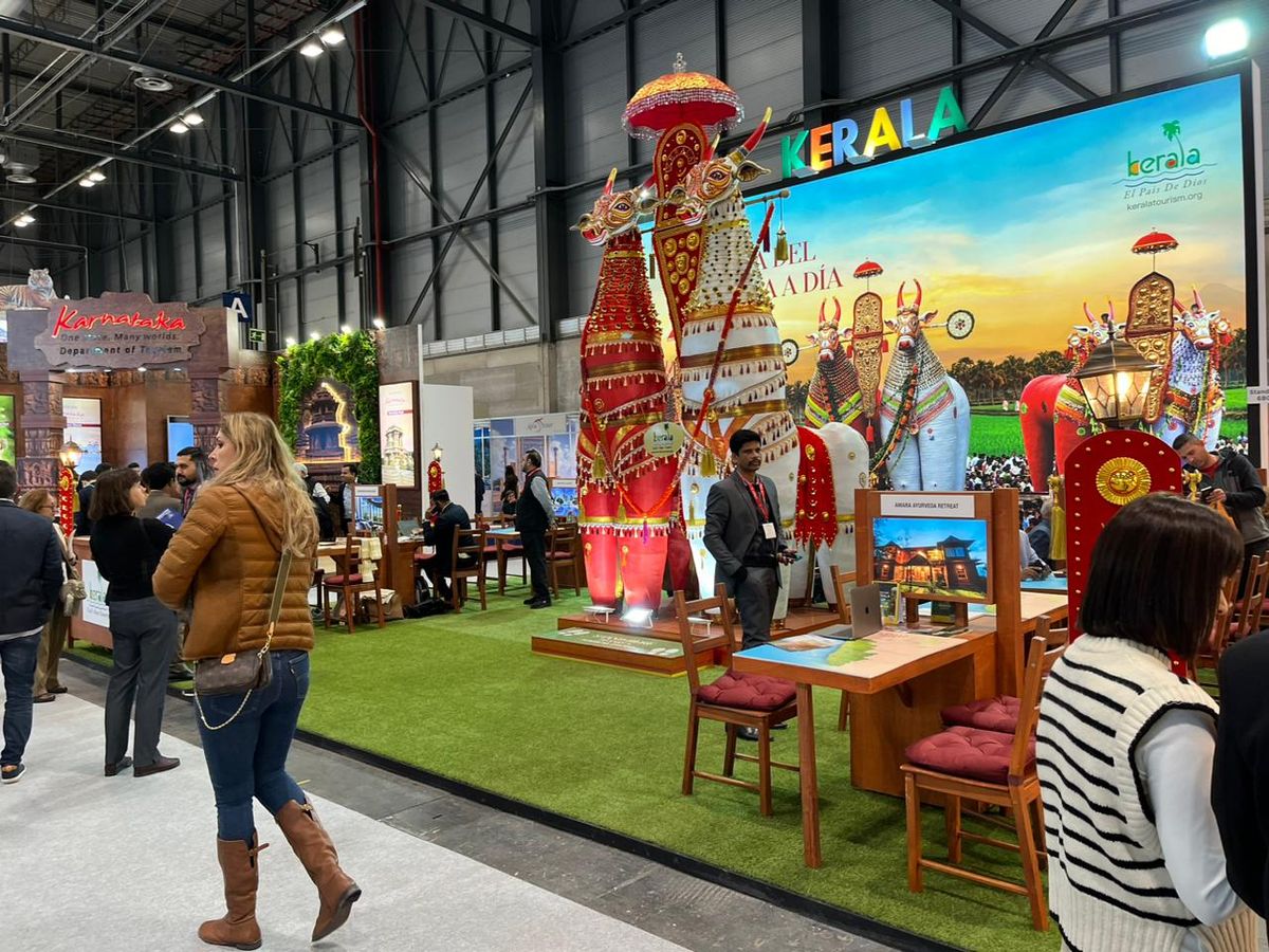 El stand del estado de Kerala en Fitur.