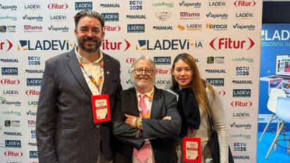 Bernat Cañellas, CEO de Schoolers en Fitur 2026 para presentar sus programas de capacitación para hoteles y empresas del turismo.