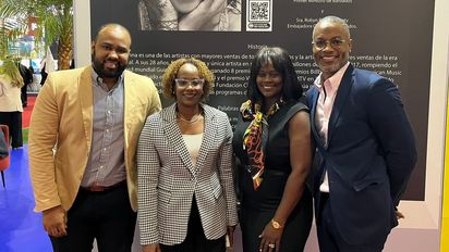 Los ejecutivos de Barbados presentes en WTM Latin America 2024.