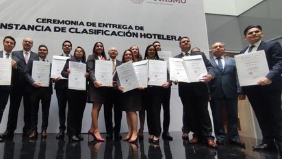 Sectur fortalece ventajas competitivas de los hoteles mediante Certificaciones de Clasificación Hotelera.