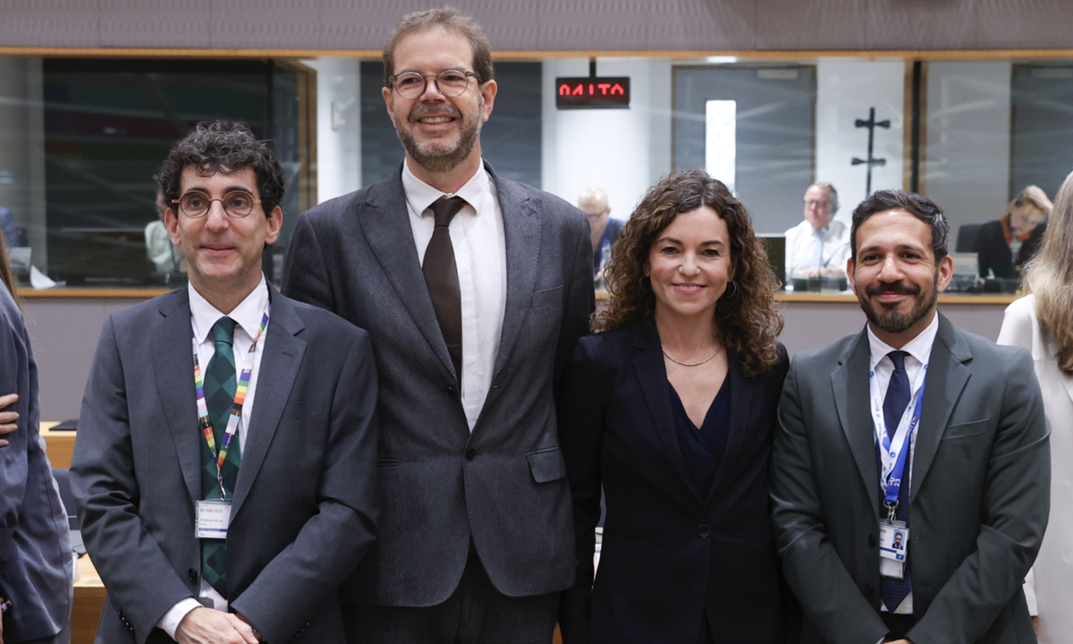 Rosario Sánchez, secretaria de Estado de Turismo de España, en la sede de la Unión Europea.
