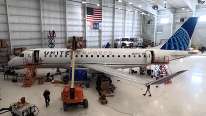 United Airlines instala Starlink en su primer avión regional
