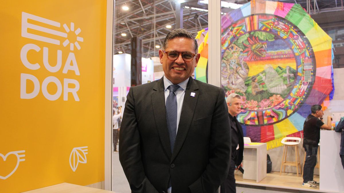 Mateo Estrella, ministro de Turismo, en la Vitrina Turística Anato 2025. - Ladevi Medios y Soluciones Mateo Estrella, ministro de Turismo, en la Vitrina Turística Anato 2025.