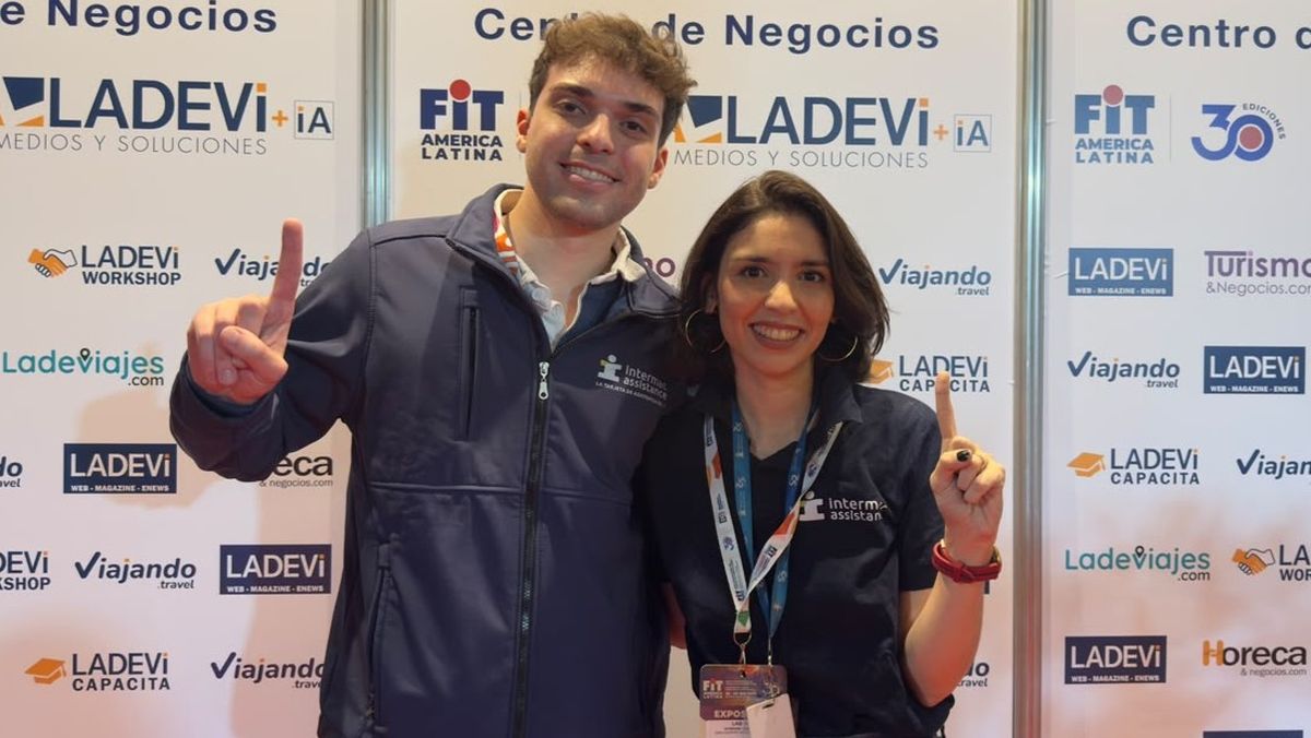 Intermac Assistance: Ramiro Pesaresi, gerente de Marketing; y Lais Aoki, COO Global y Country Manager en Argentina.