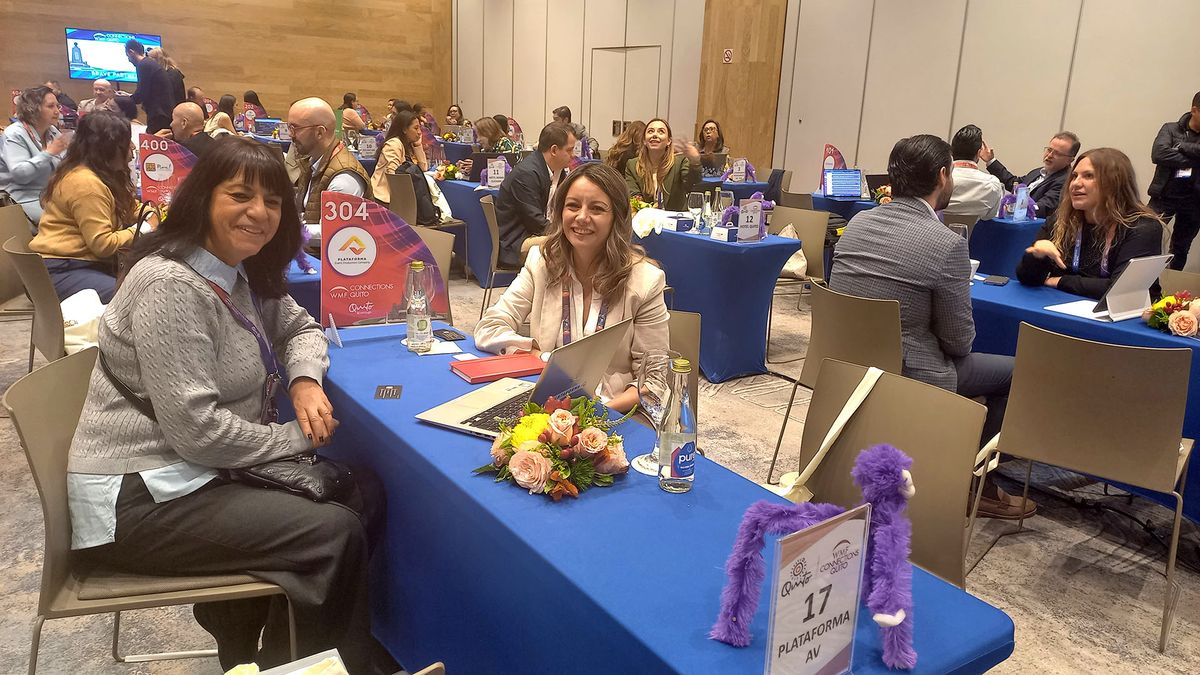 Participantes en la rueda de negocios de evento de turismo MICE World Meetings Forum Connections. 