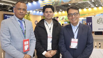 Em Hotels: Jorge Eliécer Medina, Sales Manager; Eduardo Monroy, Administración Comercial; y Carlos Monroy, gerente general. Em Hotels: Jorge Eliécer Medina, Sales Manager; Eduardo Monroy, Administración Comercial; y Carlos Monroy, gerente general.