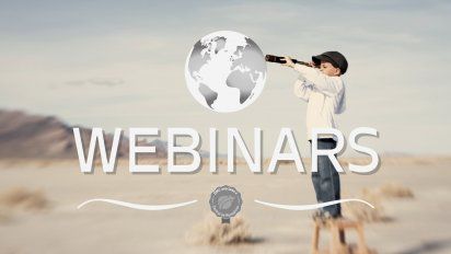 Cartel promocional de los Webinars de Central de Receptivos