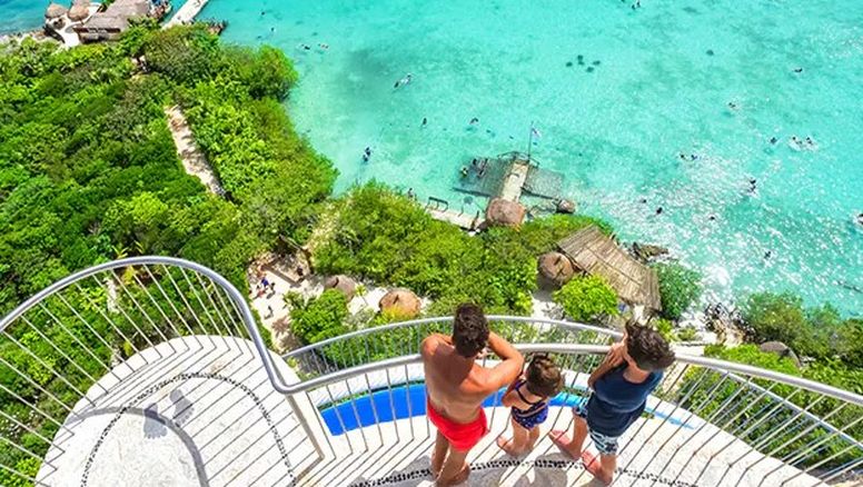 El parque acuático Xel-Há del Grupo Xcaret para toda la familia.