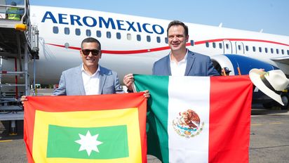 Cartagena recibe su primer vuelo directo de Aeroméxico