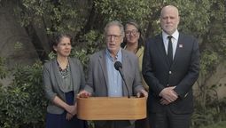 Subsecretaría de Turismo, Verónica Pardo (Al fondo) junto al Comité de Ministros: Maisa Rojas, Medio Ambiente; Álvaro García, Economía y Energía; Álvaro Elizalde, Interior.