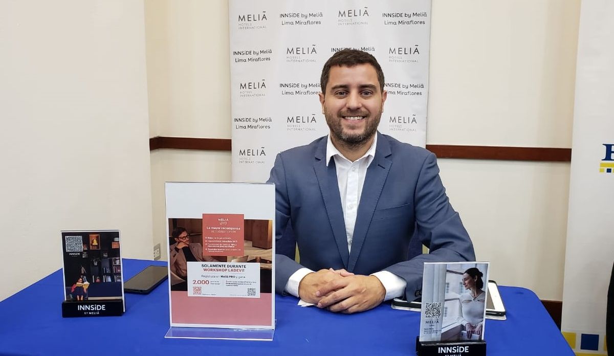Stand de Meliá Hotels en el Workshop de Ladevi edición Perú 2024.