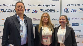 Now Assistance: Alberto Gabriel, presidente, María Álvarez, gerente, y Constanza Aurello, supervisora comercial.