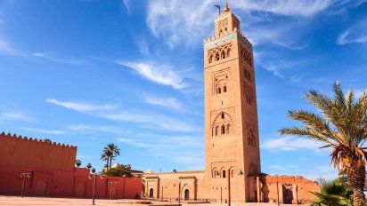 Ciudad de Marrakech en Marruecos.