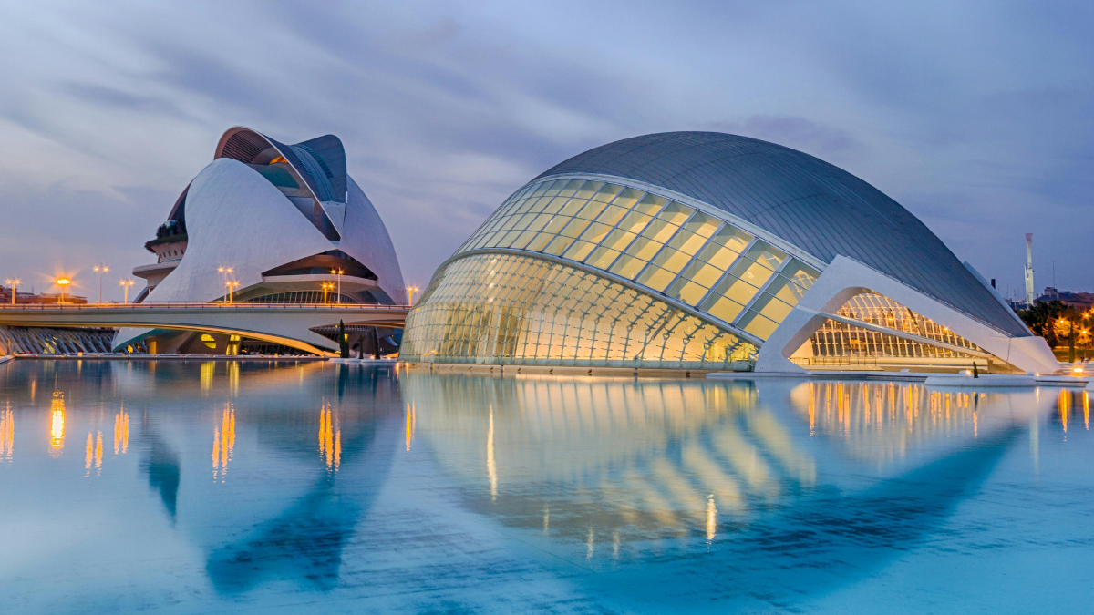 La Ciudad de las Artes y las Ciencias en Valencia