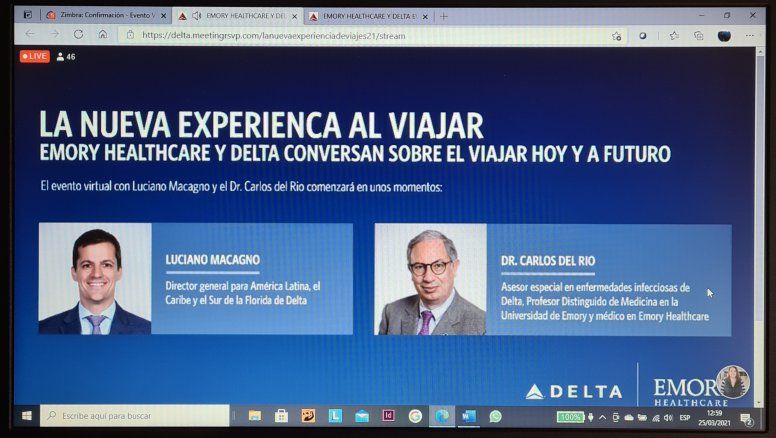 Delta analizó el presente y el futuro de los viajes.