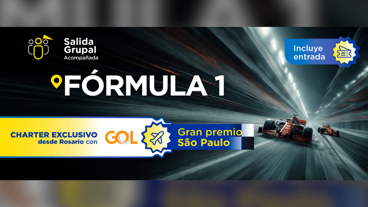 El paquete chárter de Free Way para la Fórmula 1 cuenta con salida para el 5 de noviembre.