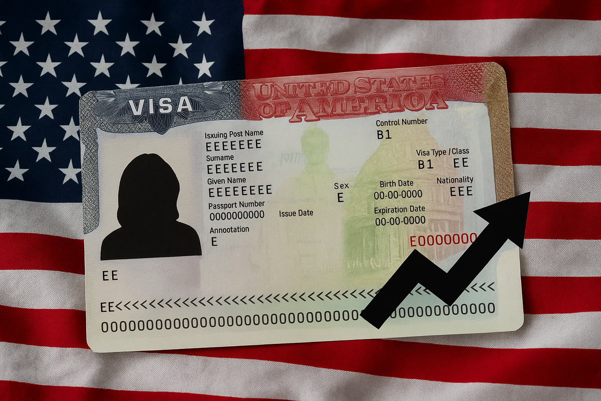 Para ciertos países, el costo de las visas B1 y B2 de Estados Unidos aumenta exponencialmente.&nbsp;