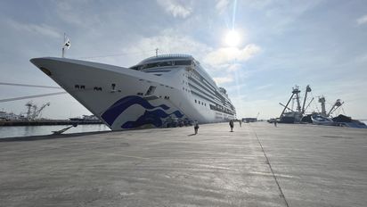 Llegada de barco Coral Princess marca inicio de temporada de cruceros 2023-2024