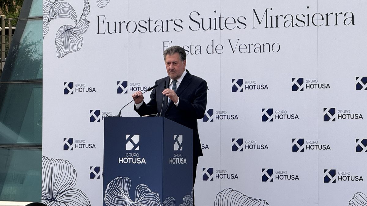 Amancio Lopez Seijas, presidente del Grupo HOTUSA, durante la fiesta de verano 2025 del grupo en Madrid Amancio Lopez Seijas, presidente del Grupo HOTUSA, durante la fiesta de verano 2025 del grupo en Madrid