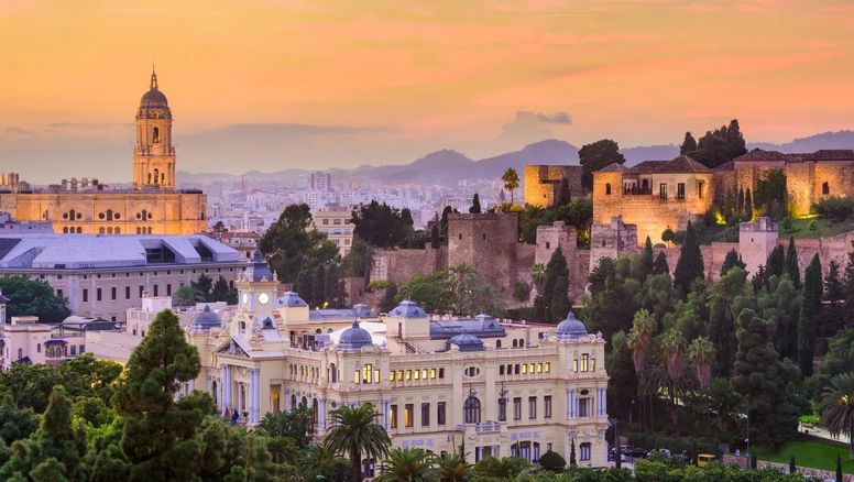 Vista de la ciudad de Málaga, ciudad con más ocupación hotelera de Andalucía