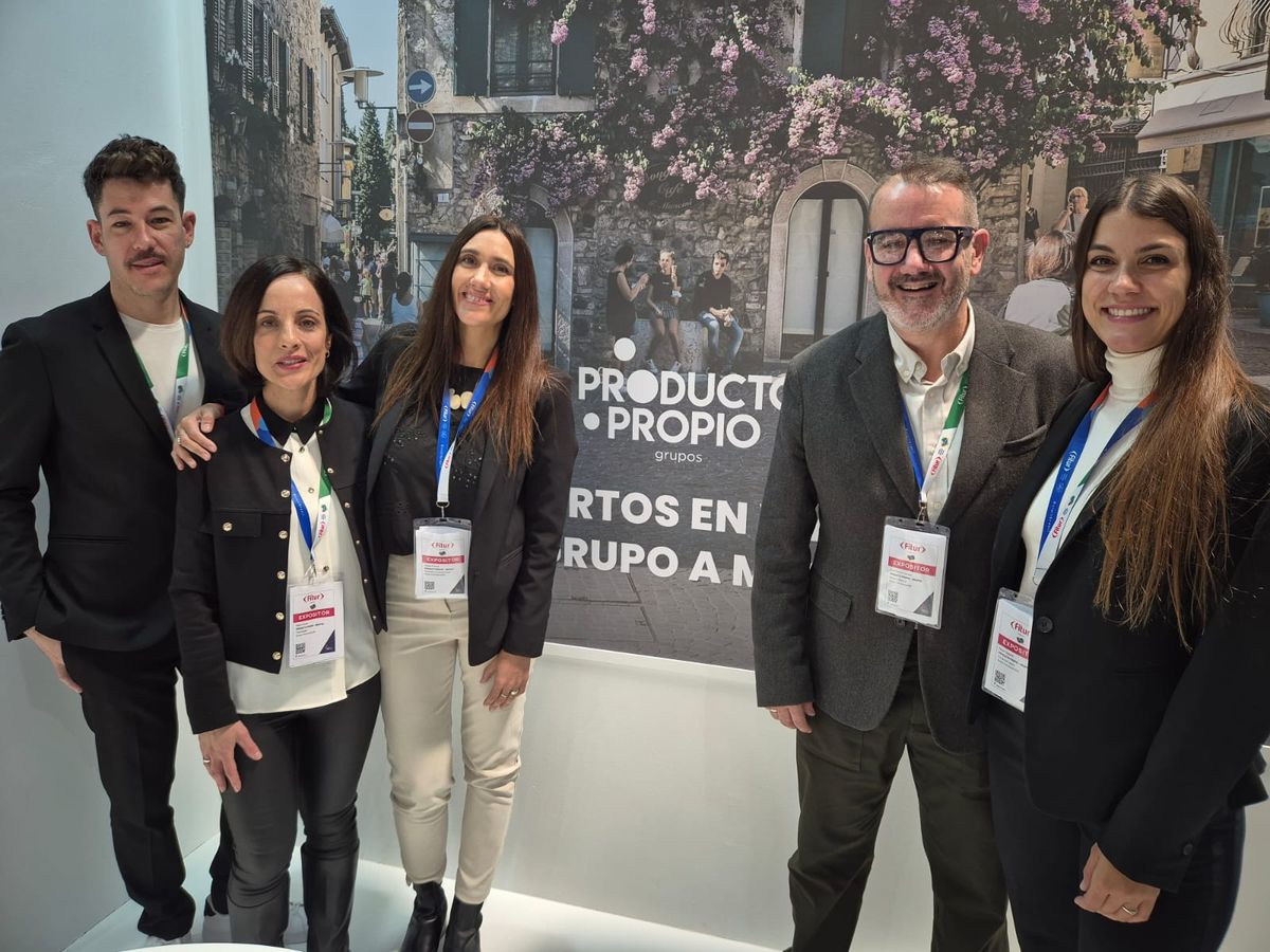 Producto Propio: Carlos Gómez, subdirector general; Belén Esteve, teamleader; Natalia Prigioni, directora comercial Latam; José Manuel Llorens, director general; y Paula Cappella, comercial Latam.&nbsp;
