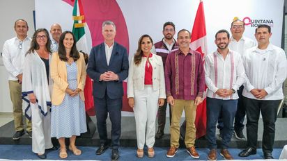La reunión fue encabezada por Mara Lezama, gobernadora de Quintana Roo, y Cameron MacKay, Embajdor de Canadá en México.