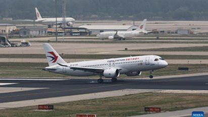 El C919 de China Eastern Airlines despega de Shanghái.