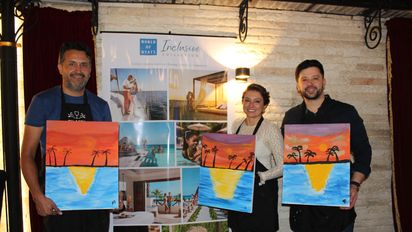 Alex Ruiz, director de Ventas para Sudamérica, Norma Hozman, gerente de Desarrollo de Negocios de Inclusive Collection y Eduard Padilla, gerente de Ventas de Dreams Karibana Cartagena Golf & Spa Resort.