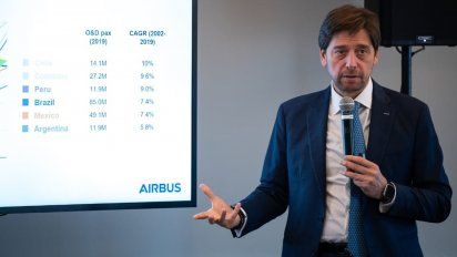 Airbus: Latinoamérica duplicará sus viajes en 20 años