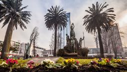 Plaza Aníbal Pinto, uno de los puntos turísticos de Temuco.&nbsp;