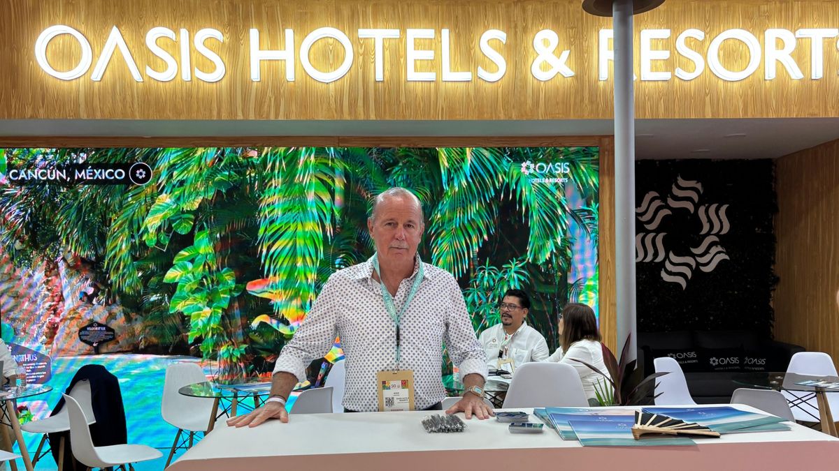 Jesús Almaguer, de Oasis Hotels & Resorts, remarca la importancia del mercado sudamericano para sus hoteles.