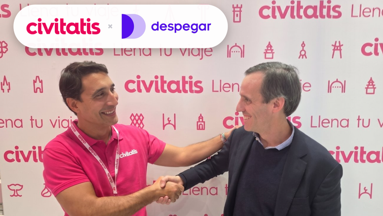 El consejero delegado de Civitatis, Andrés Spitzer y el vicepresidente Global Partners de Despegar, Iván Lovisolo