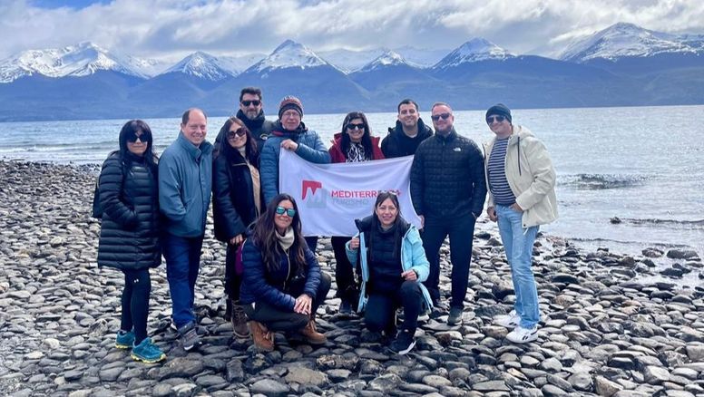 Los agentes invitados a Ushuaia por Mediterranea Turismo.