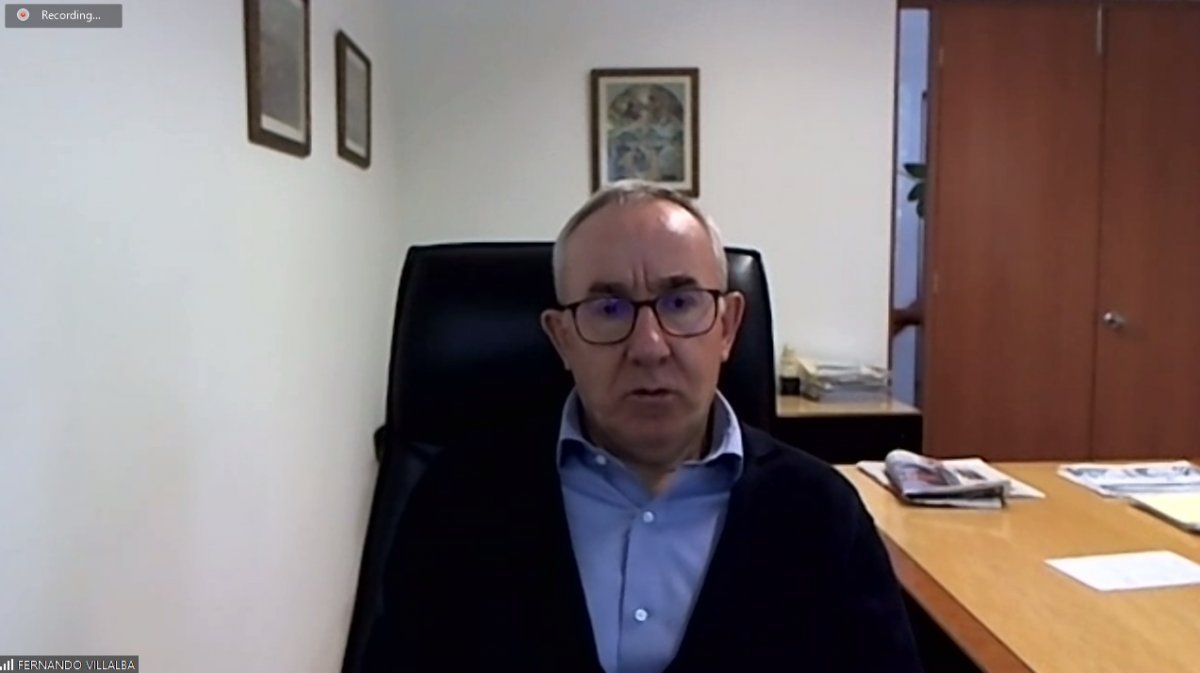 Fernando Villalba Torres, durante la entrevista con Ladevi Medios y Soluciones para hablar de los requisitos para viajar a España.