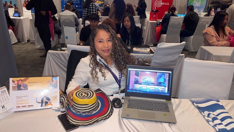 Gloria Herrera, coordinadora comercial de hoteles GEH Suites, durante los Ladevi Workshop.