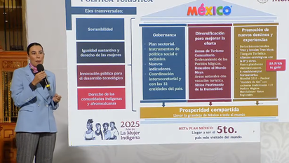 Josefina Rodríguez Zamora presenta ejes rectores para turismo en México